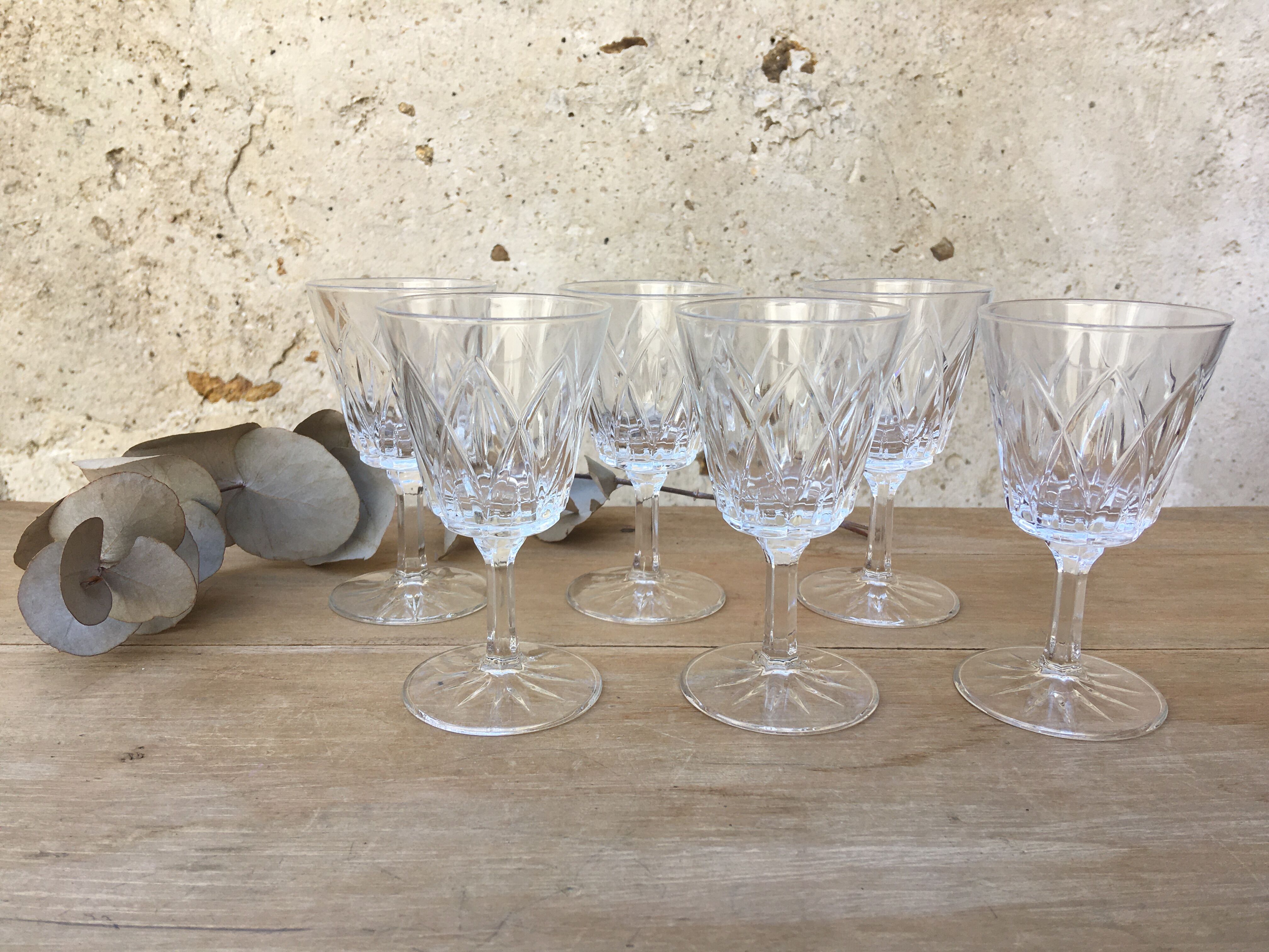 Set of 6 vintage glasses