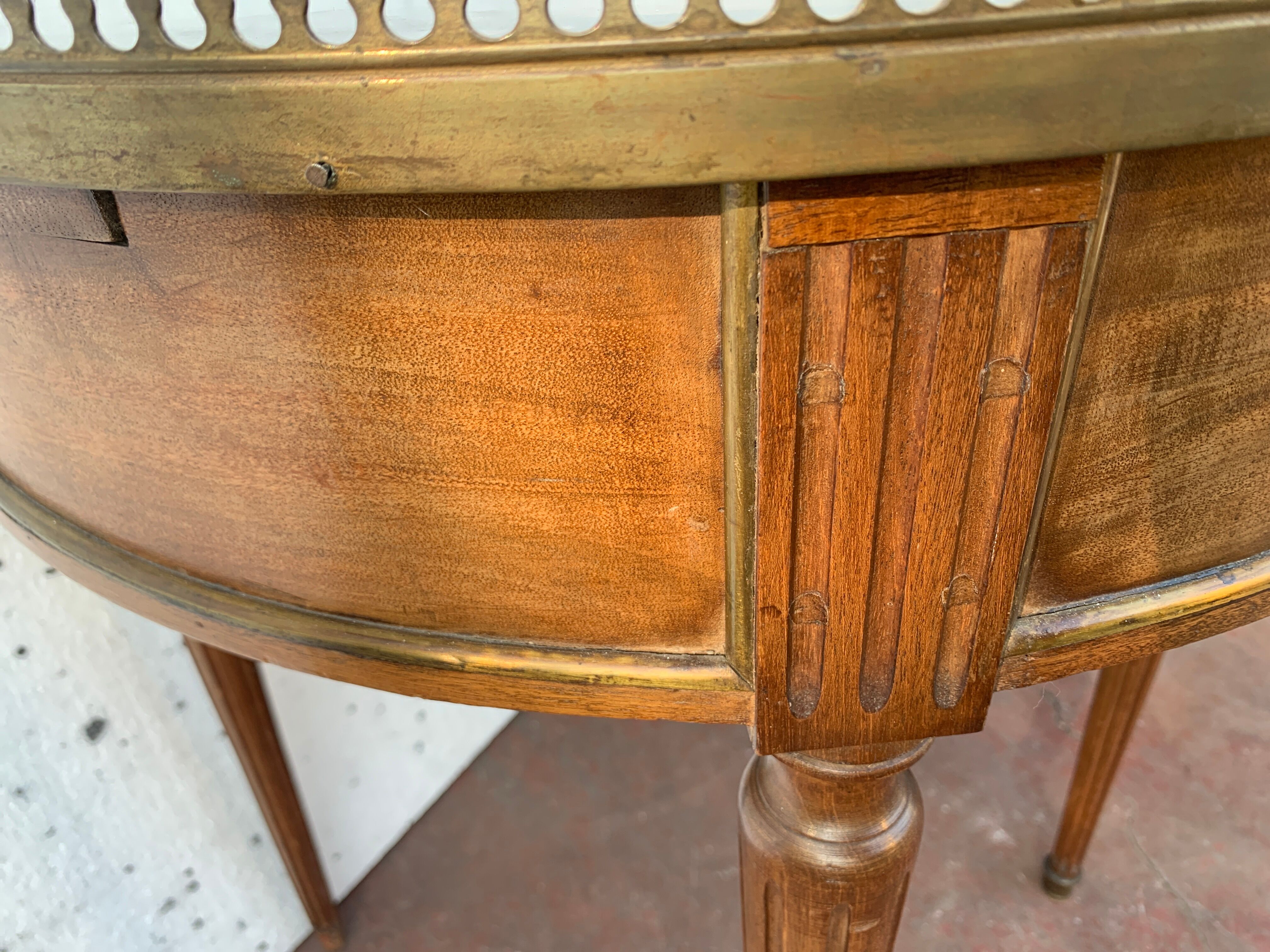 Louis XVI style bouillote table in mahogany XIX century