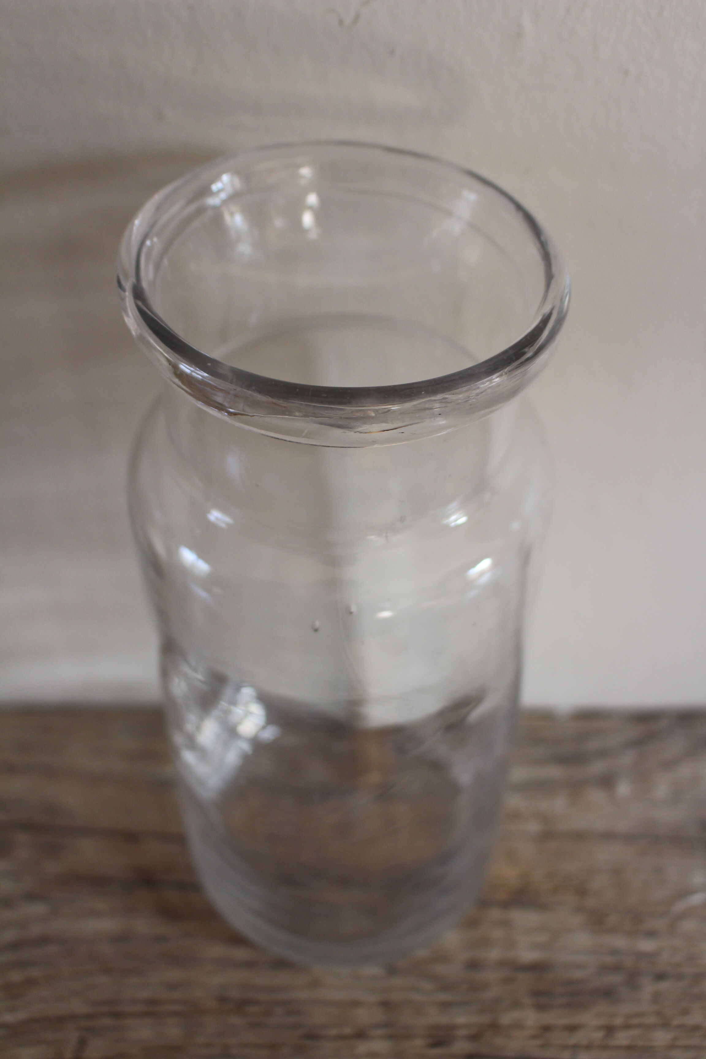Conservation bottle transparent glass deco diversion