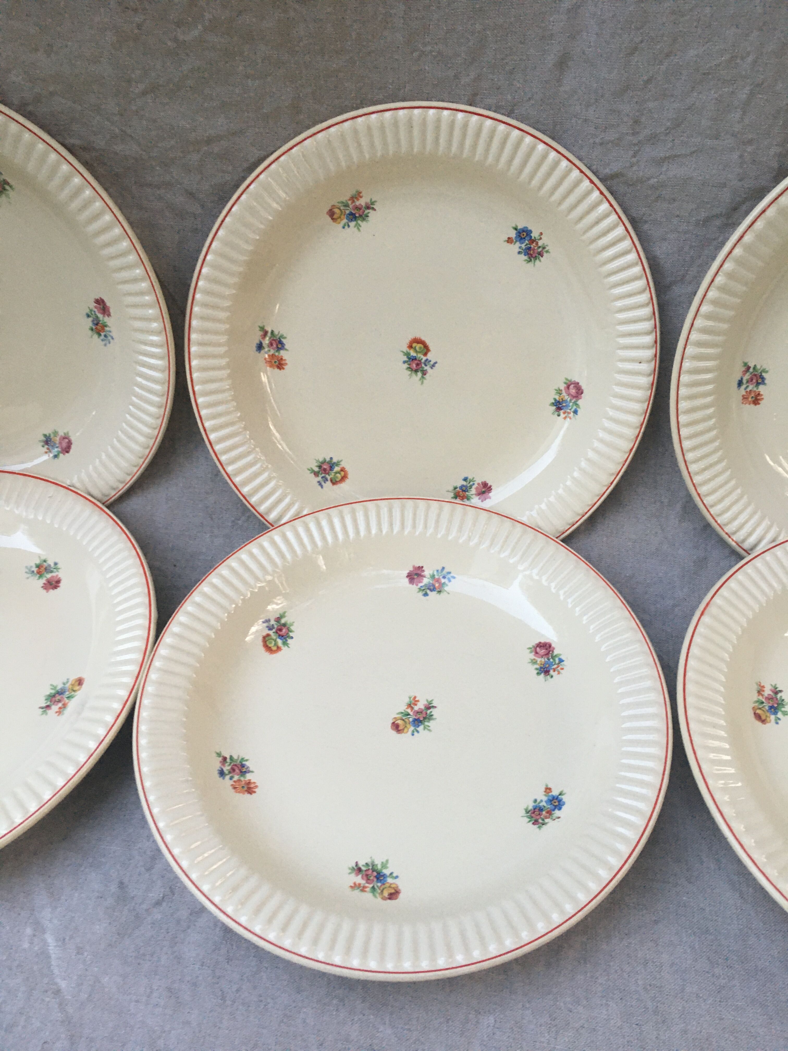Varene brothers floral decoration plates
