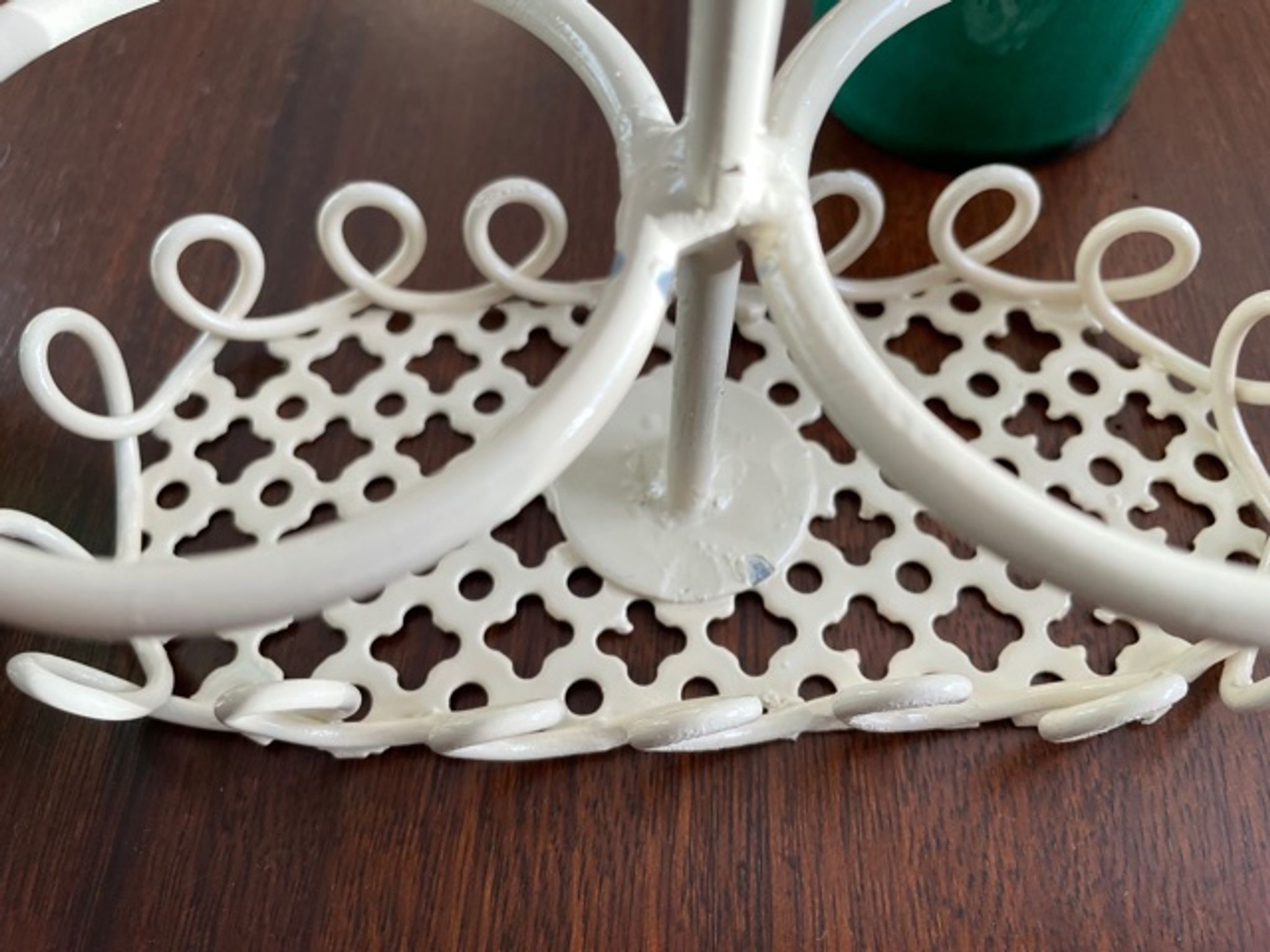 Oiler vintage vinegar 1950 ceramic and perforated metal