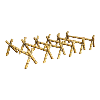Lot de 6 repose couteau en laiton