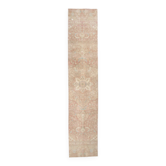 2x12 Persian Tabriz Runner Rug,71x357Cm