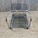 Vintage chrome metal trolley