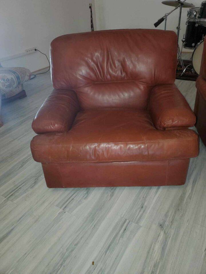 Vintage leather armchairs - Cierre Imbottiti