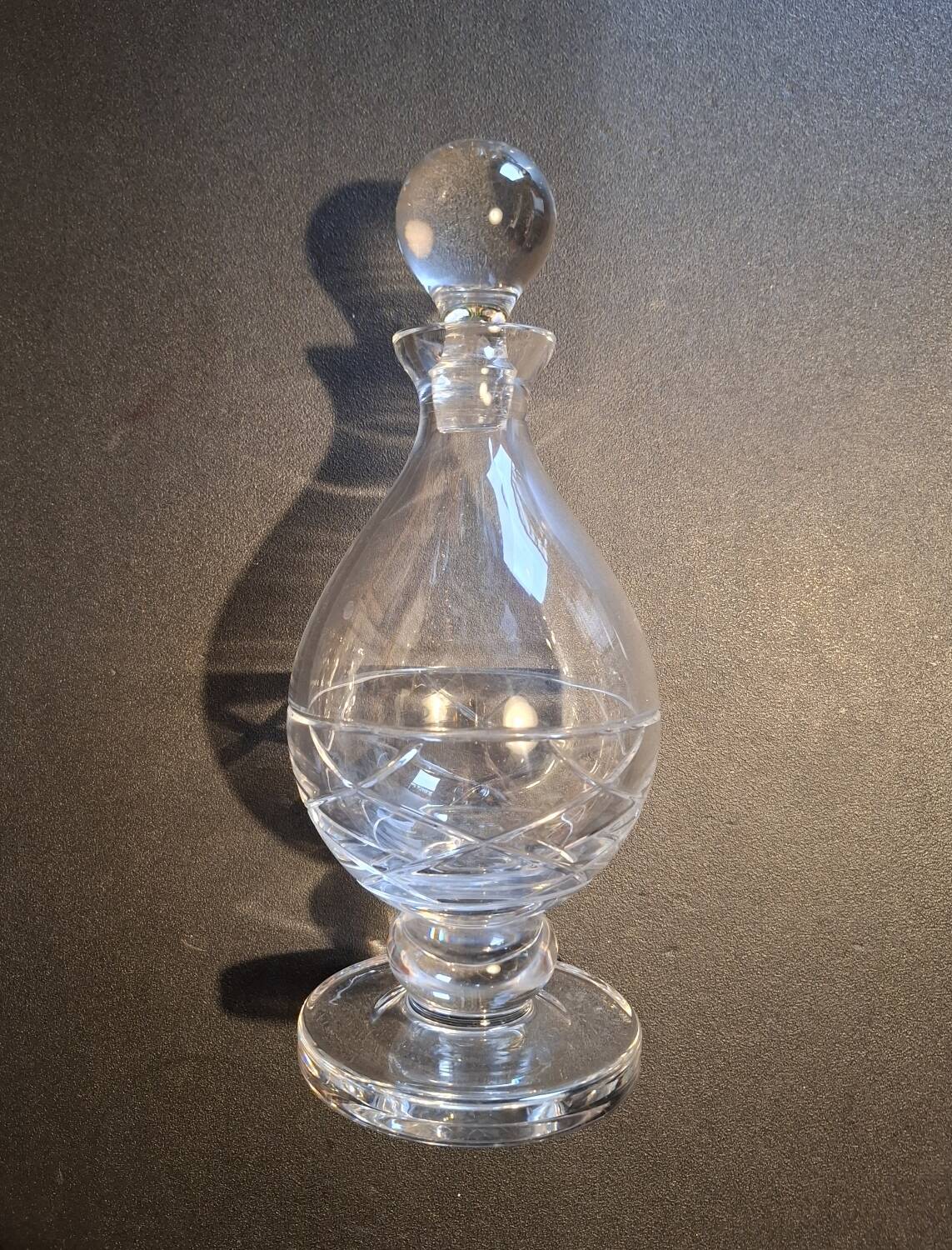 Cut crystal carafe