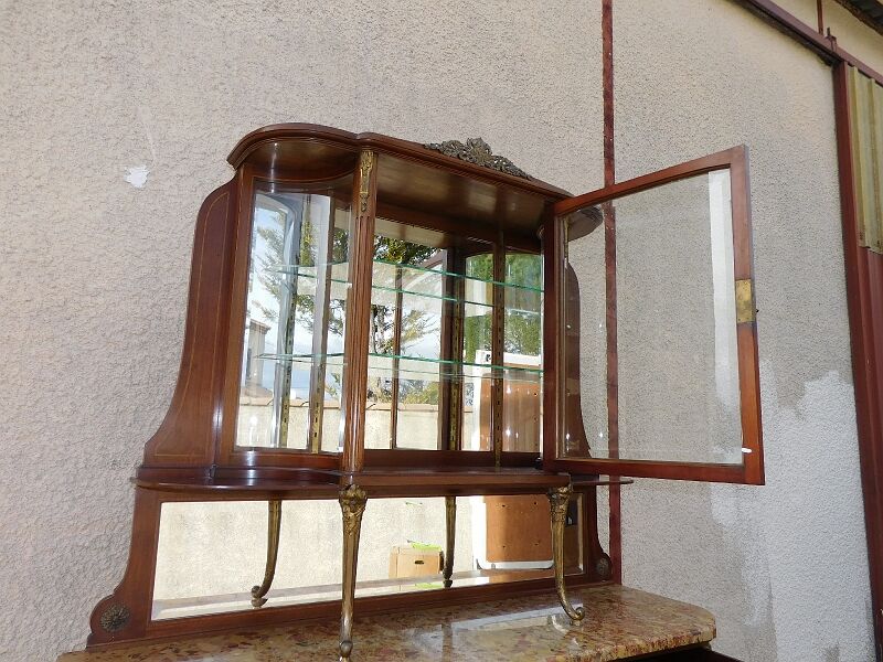 Buffet vitrine 1920 style louis XVI