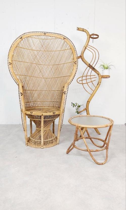 Vintage peacock chair
