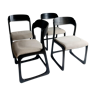 Lot de 4 chaises traineau