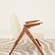 Fauteuils MID century chaise longue vintage en écru lot de 2 fauteuils