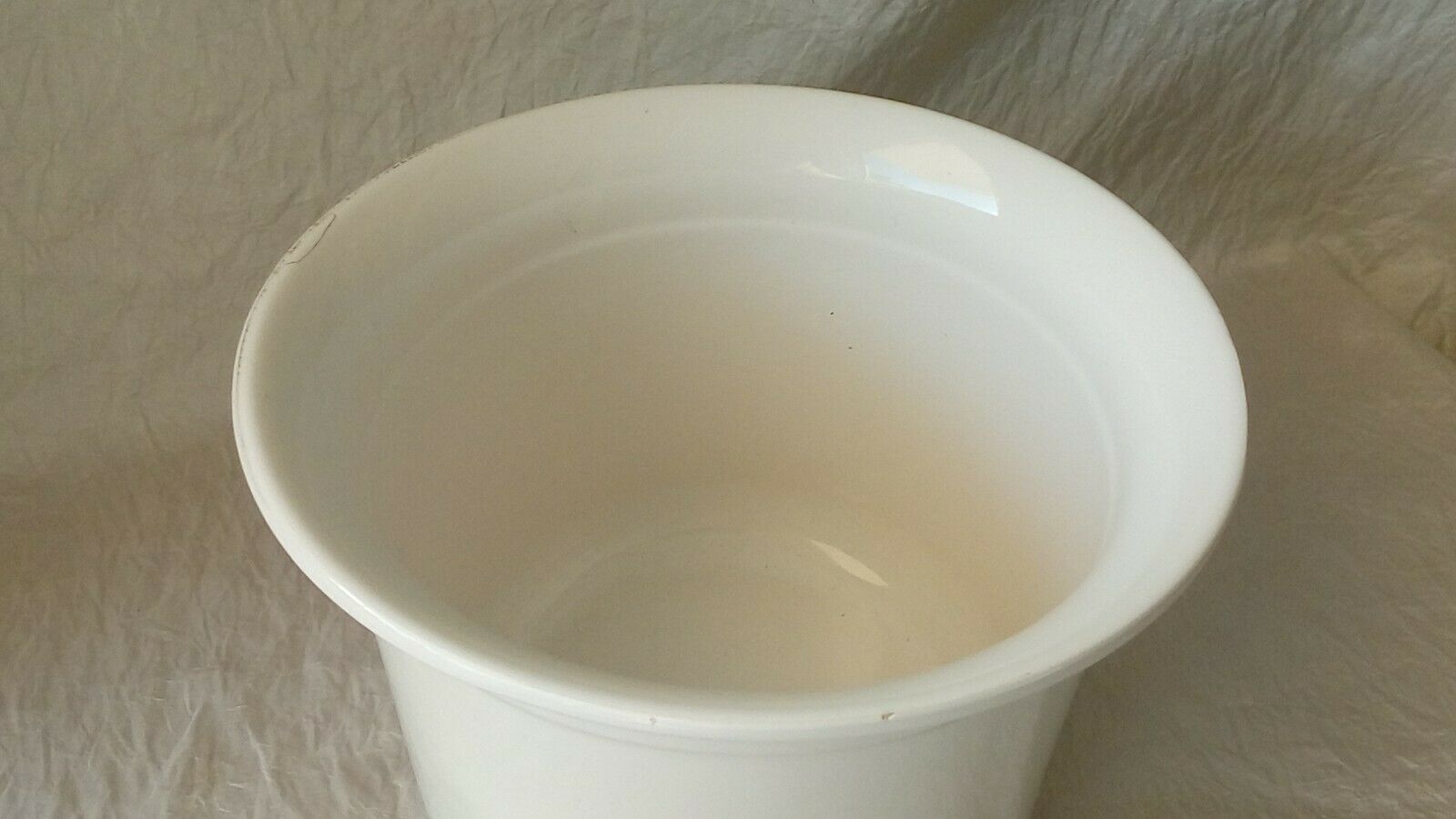 Pot cover in faience decor christmas flowers poinsettia