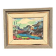 Original Swedish Oil on Panel – “Mountain Landscape” – Vintage & Framed