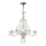 Bohemian Cut Lead Crystal Chandelier, 1930s