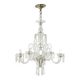 Bohemian Cut Lead Crystal Chandelier, 1930s