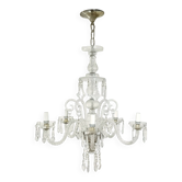 Bohemian Cut Lead Crystal Chandelier, 1930s