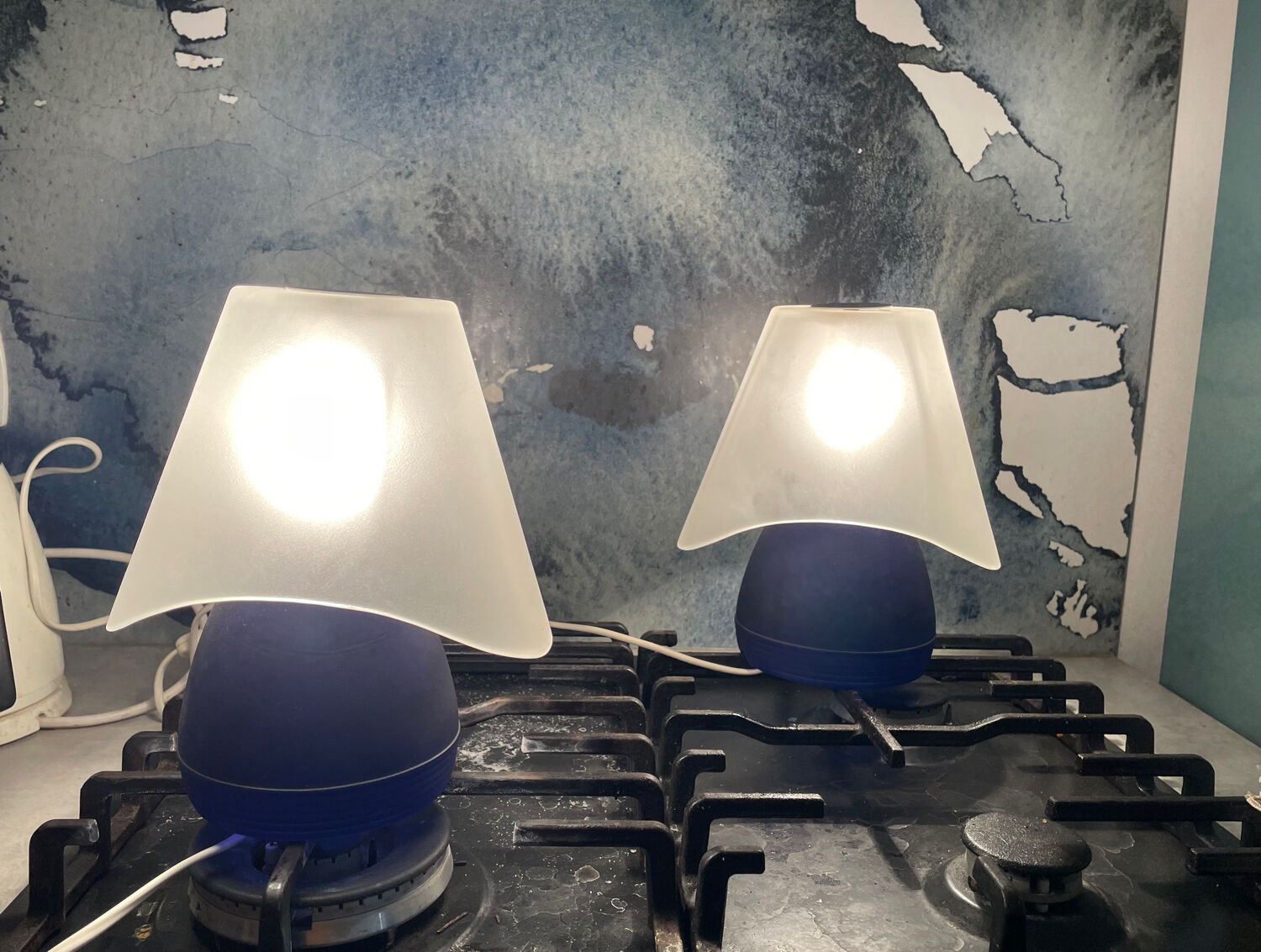 Paire de lampes Murano