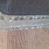 Ceiling lamp in moulded glass by Holophane 1950
