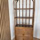 Vintage bamboo and rattan shelf/bookcase