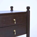 Table de chevet en châtaignier, Portugal années 1960