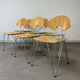 6 Mikado chairs 1800, stackable, design by Walter Leeman for Kusck&co.