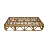 Banquette lit daybed en rotin 90x190