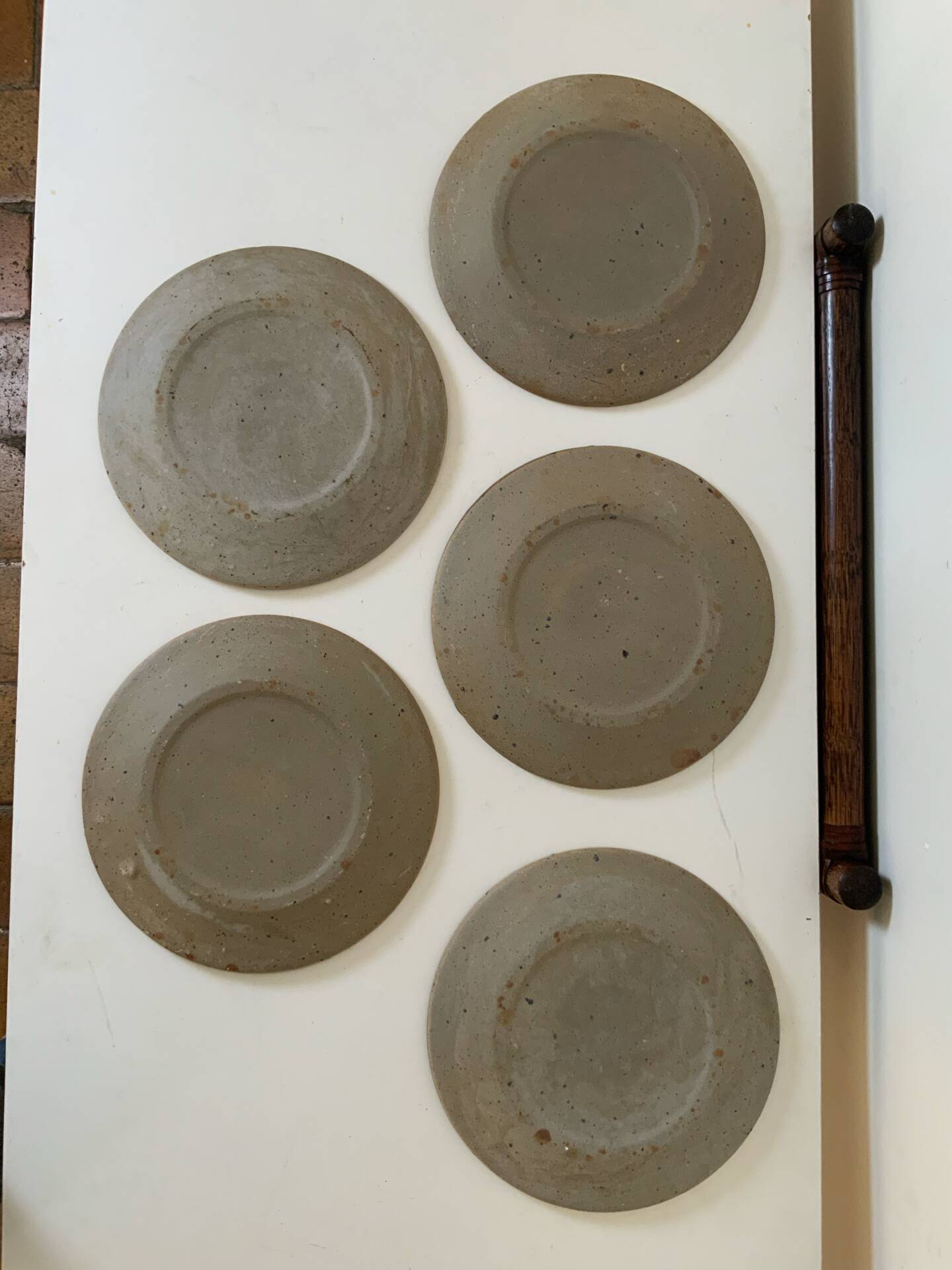 Pyrite stone plates