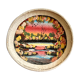 Painted basket for wall decoration