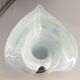 Vase, blown glass, inclusions, large neck, signed Jean Michel Gauthier 2005