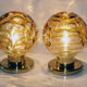 Pair of lamps DORIA lights globes MURANO New Old Stock