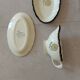 complete service in yellow earthenware Ainay Salin France