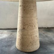Table à manger en travertin Up & Up, Italie, années 1970