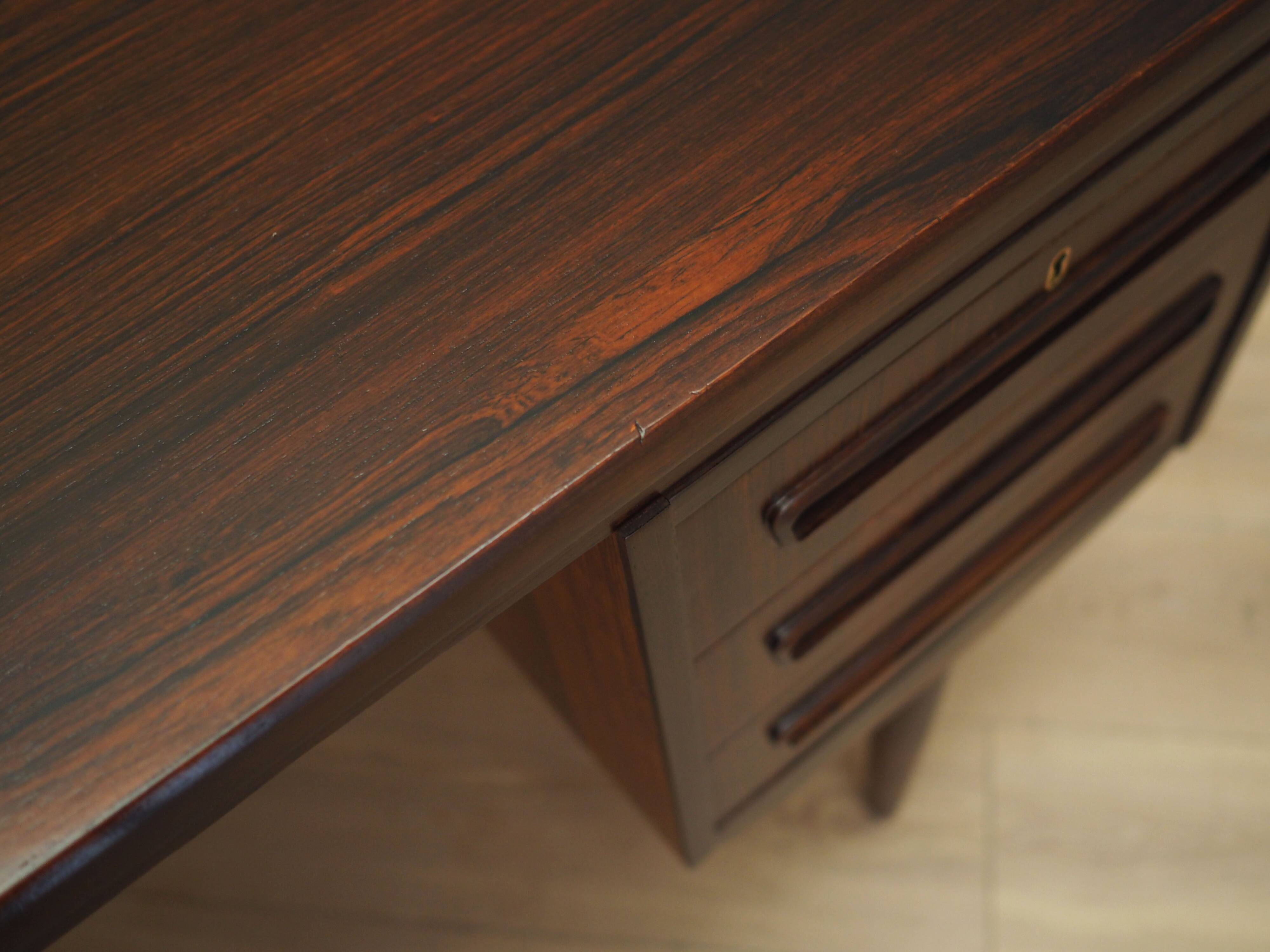 Rosewood desk, Danish design, 1960s, designer: J. Svenstrup