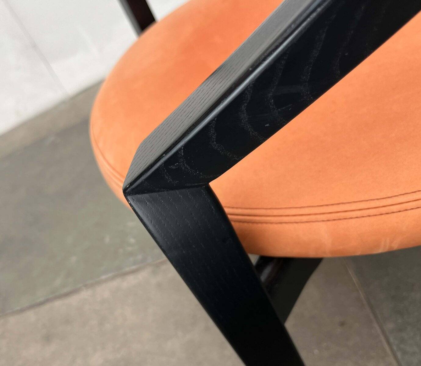 Postmodern German Chair Model Nostro in Leather by Andreas Weber for Rosenthal Einrichtung, 1980s