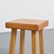 Pine stool by Charlotte Perriand, Les Arcs, France