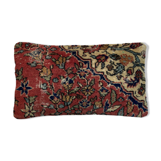 Vintage turkish rug cushion cover , 30 x 50 cm