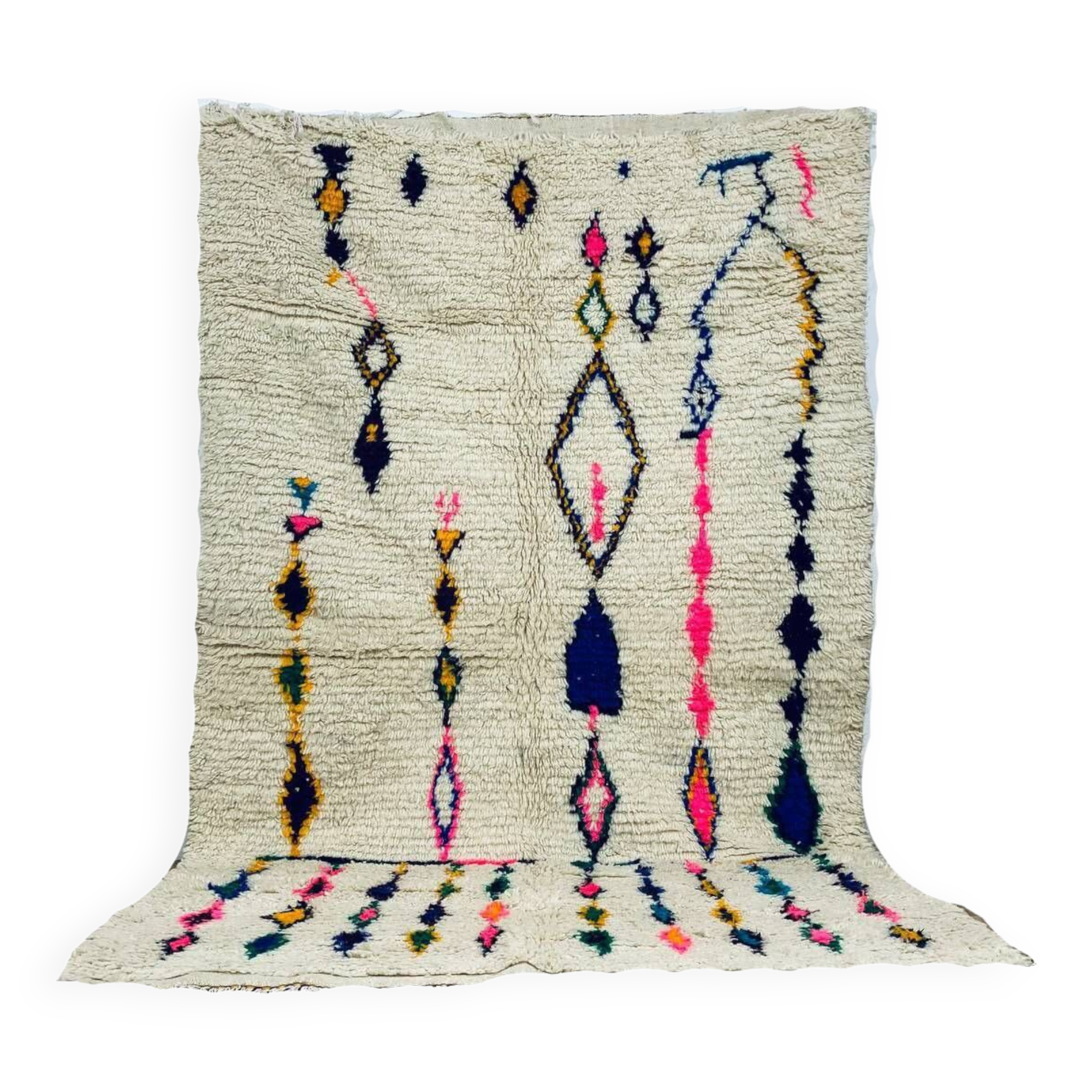 Handmade moroccan berber rug 258 x 160 cm