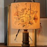 Large vintage 70s herbarium lamp
