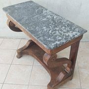 Restoration period mahogany console table