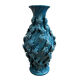 Large baluster vase in turquoise glazed ceramic from Maises.