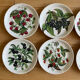 6 porcelain mignardise plates from Paris