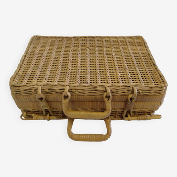 Wicker suitcase