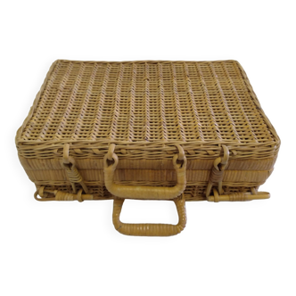 Wicker suitcase