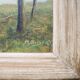 Old oil painting signed: landscape of the Landes forest.