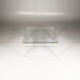 Table low plexiglas and brass, C.1980