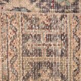 Tapis de course vintage turc orange en laine douce 3X12