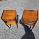 Pair of Louis XV style bedside tables in cherry wood.
