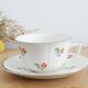 Service 4 cups and saucers Digoin Sarreguemines