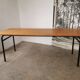 Refectory table Mullca metal and wood 1960
