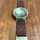 Mid-Century Bronze and Leather Armrest Bowl or Ashtray, 1960s