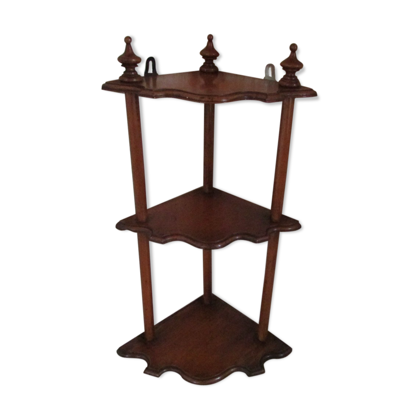 Wall corner shelf cherrywood